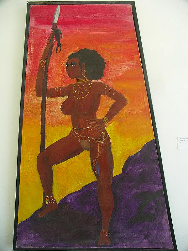 PICT0578.JPG - African Warrior PrincessAcrylic on canvas, 1978